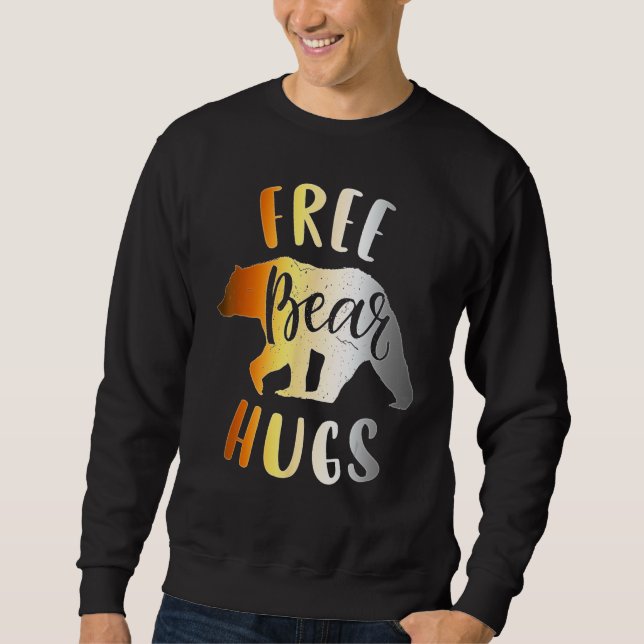 Sudadera Mens Bear Community Free Bear Hugs  Gay Bear Pride (Anverso)