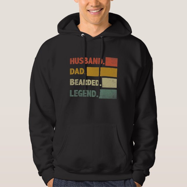 Sudadera Mens Beard Husband Dad (Anverso)