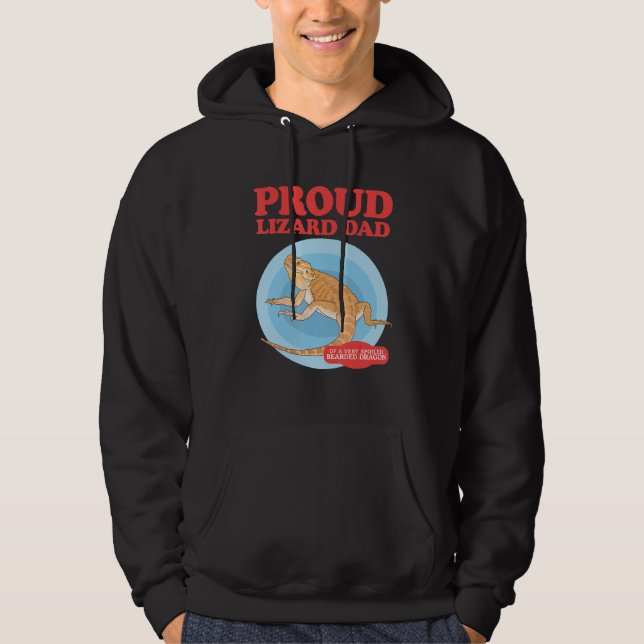 Sudadera Mens Bearded Dragons Lizard Dad Of A Spoiled Beard (Anverso)