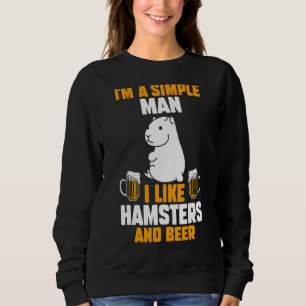 Sudadera Mens Beer Hamster