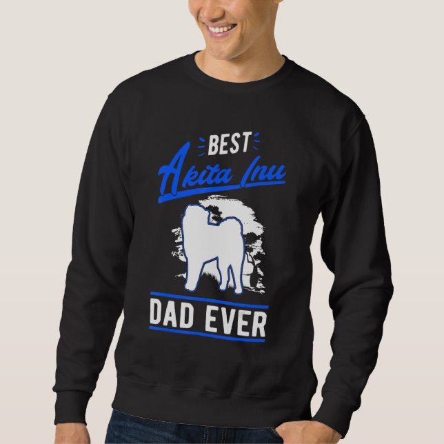 Sudadera Mens Best Akita Inu Dad Ever (Anverso)