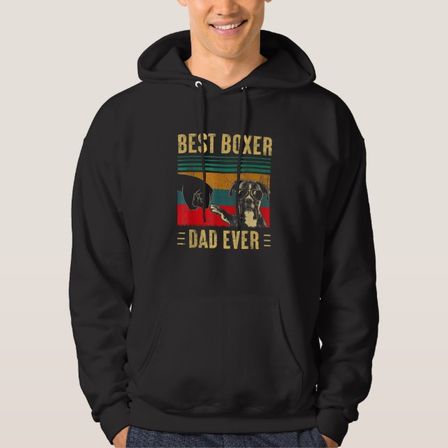 Sudadera Mens Best Boxer Dad Ever   Boxer Dog Dad Fathers D (Anverso)