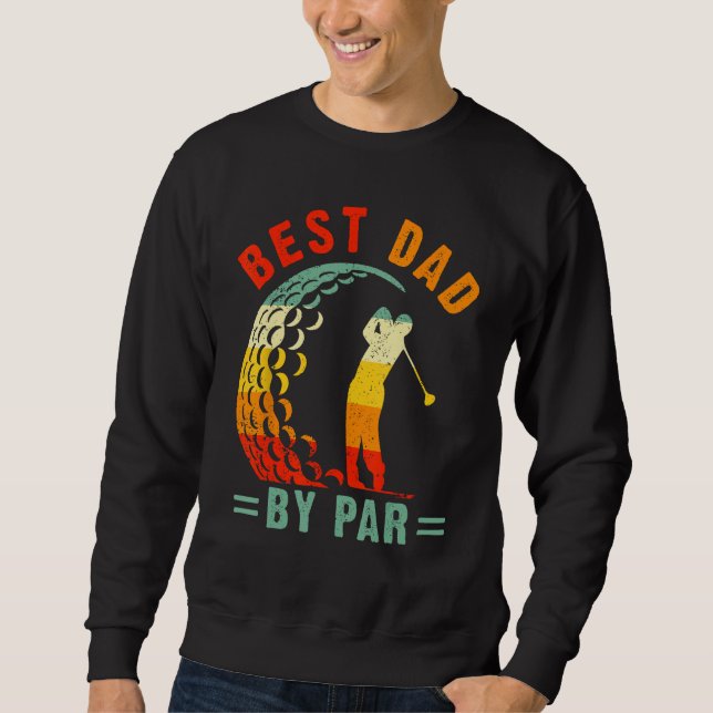 Sudadera Mens Best Dad By Par  Golf Daddy Fathers Day US Fl (Anverso)