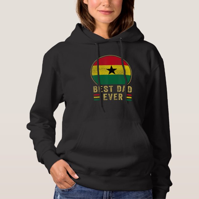 Sudadera Mens Best Dad Ever Ghanaian Father Country Ghana F (Anverso)