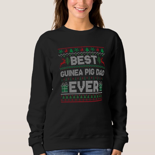 Sudadera Mens Best Guinea Pig Dad Ever Christmas Pajama Mat (Anverso)