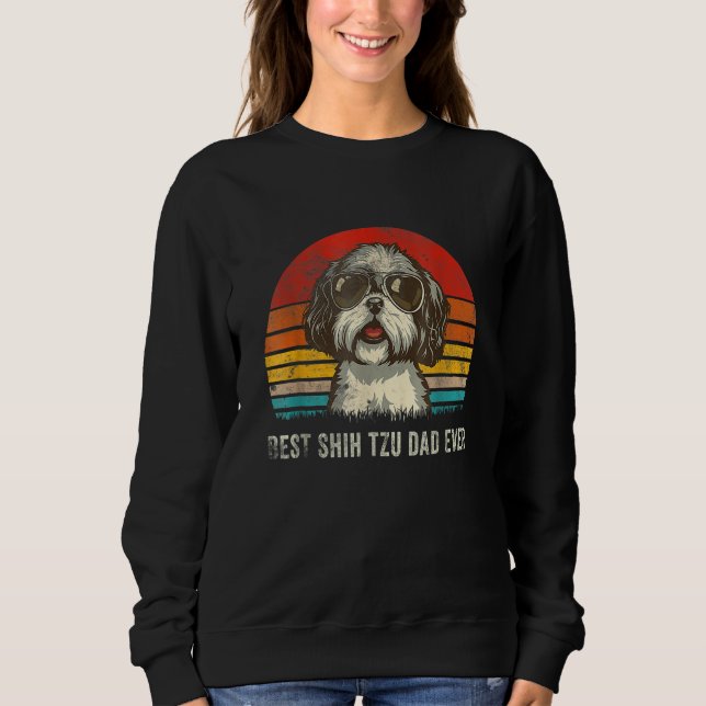 Sudadera Mens Best Shih Tzu Dad Ever  Shih Tzu Dad Dog (Anverso)
