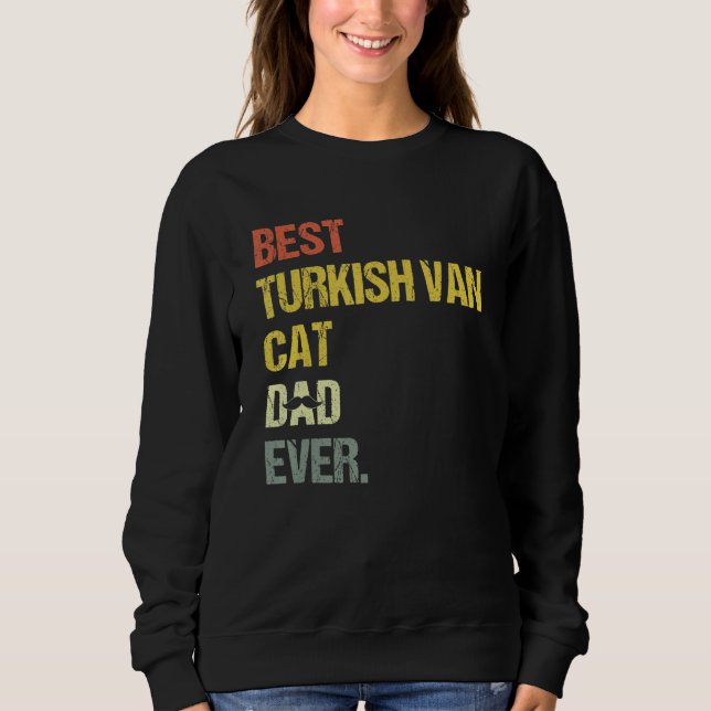 Sudadera Mens Best Turkish Van Cat Dad (Anverso)