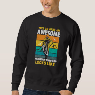 Sudadera Mens Biker Dad Cyclist Mtb Mountain Bike