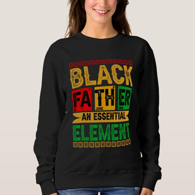 Sudadera Mens Black Father The Essential Element - Father's (Anverso)