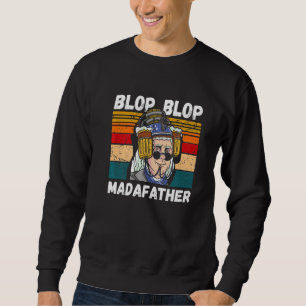 Sudadera Mens Blop Blop Madafather Vintage padre's Day Re