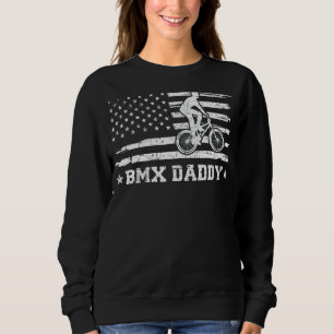 Sudadera Mens Bmx Bike Rider Bandera Americana Bmx Daddy Pa