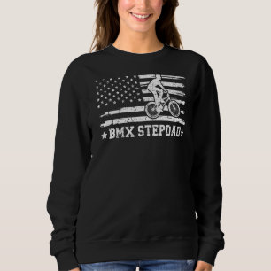 Sudadera Mens Bmx Bike Rider Bandera Americana Bmx Stepdad 