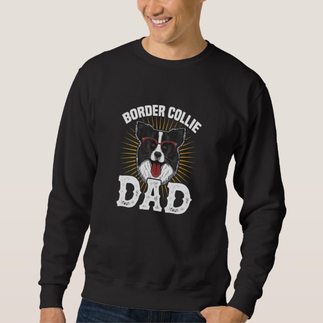 Sudadera Mens Border Collie Dad Dog Dad Dog  Father Father' (Anverso)