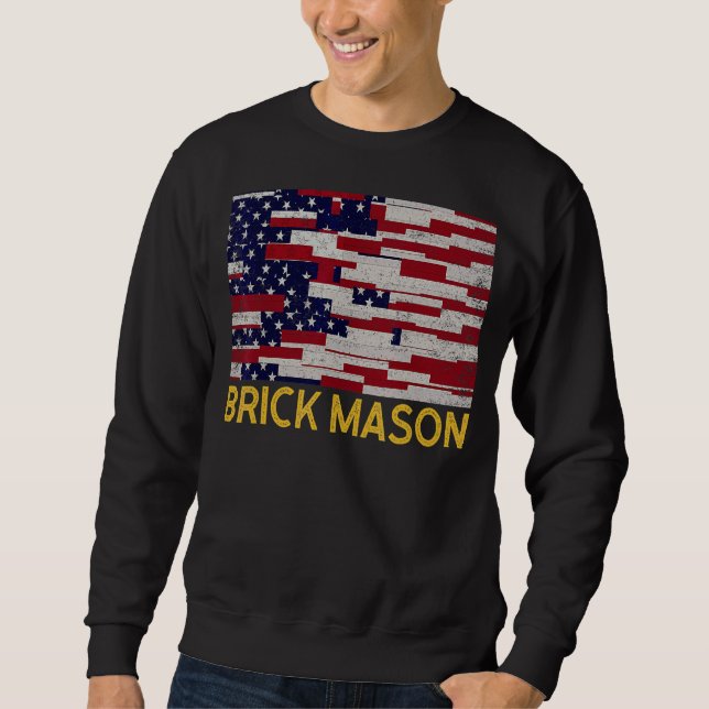 Sudadera Mens Brick Mason Bricklayer Masonry Construction U (Anverso)