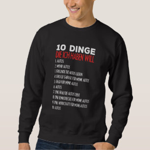 Sudadera Mens Car Screwdriver 10 Things Die Ein Autofreak W