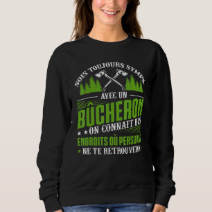 Sudadera Mens Chainsaw Nunca Juega Con Un Leñador