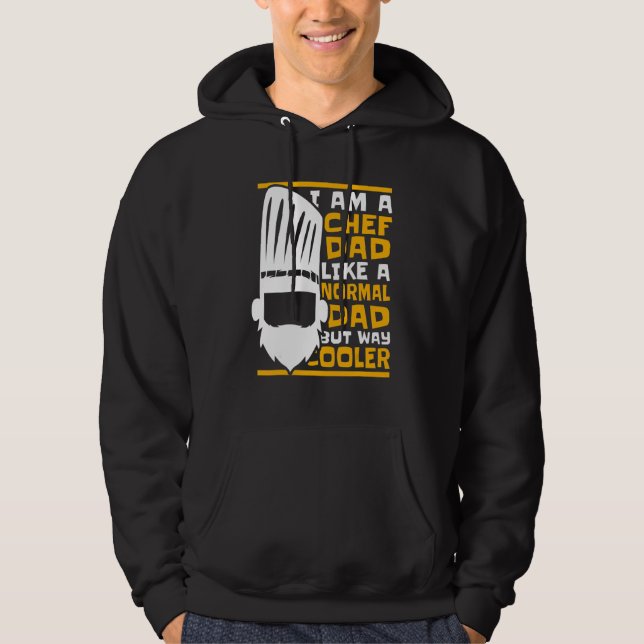 Sudadera Mens Chef Dad Way Cooler Chef De Cuisine (Anverso)