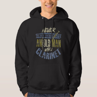 Sudadera Mens Clarinet Funny Old Man Clarinetist Clarinet P