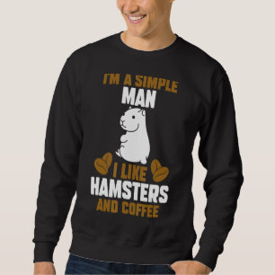 Sudadera Mens Coffee Hamster