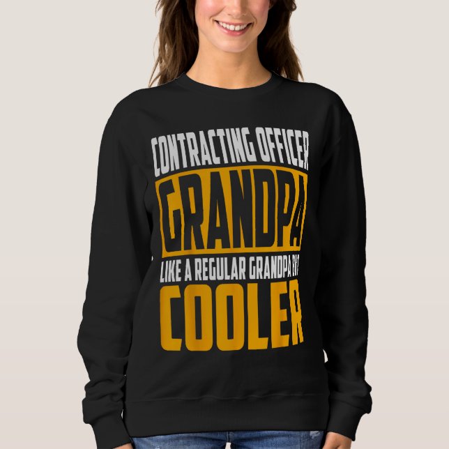 Sudadera Mens Contracting Officer Grandpa  Like a Grandpa b (Anverso)