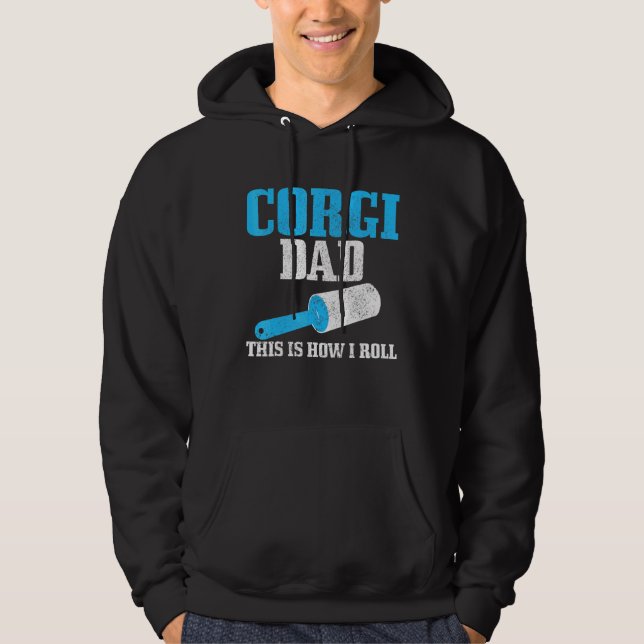 Sudadera Mens Corgi Dad Dog Hair Beagle (Anverso)