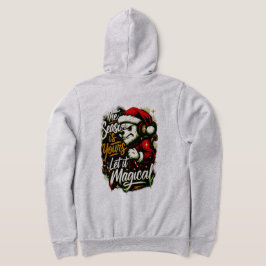 Sudadera Men's Cozy Christmas Bear DJ Holiday Hoodie