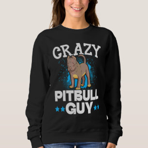Sudadera Mens Crazy Pitbull Hombre Perro Perro Perro Perro