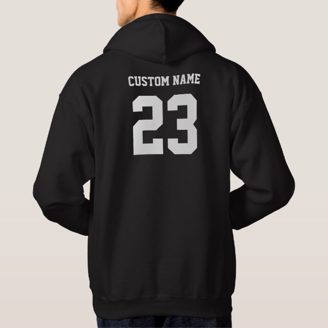 Sudadera Mens Custom Name Red Class of 2021 Senior Hoodie (Reverso)