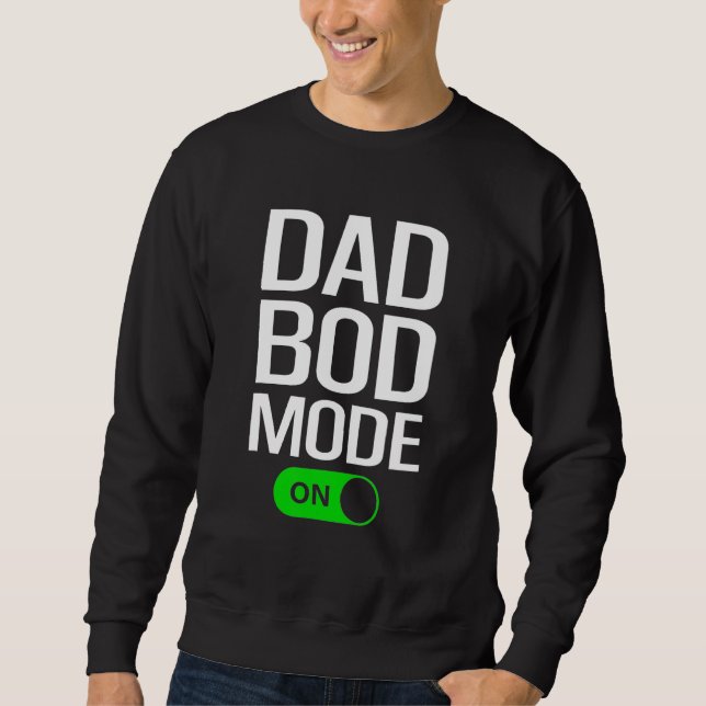 Sudadera Mens Dad Bod Mode On  Dad Bod  Gym Workout Cheat D (Anverso)