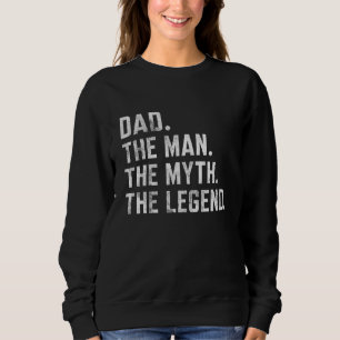 Sudadera Mens Dad Dad Dad Man Mythe Legend Vintage Mejor Da