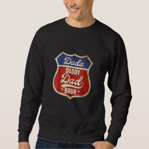 Sudadera Mens Dada Daddy Dad Dad Bruh Retro Padres Day Vint