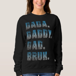 Sudadera Mens Dada Daddy Dad Papá Bruh Padre Y Niño Chica N