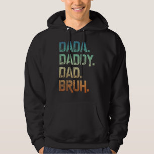 Sudadera Mens Dada Daddy Dad Papá Bruh Padre Y Niño Chica N