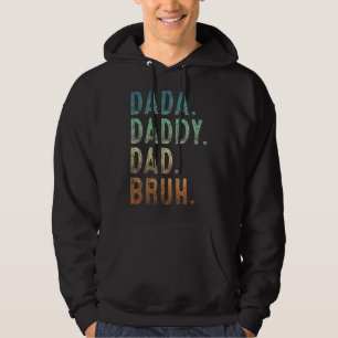 Sudadera Mens Dada Daddy Dad Papá Bruh Padre Y Niño Chica N