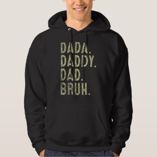 Sudadera Mens Dada Daddy Dad Papá Bruh Padre Y Niño Chica N