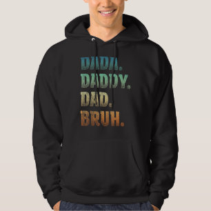 Sudadera Mens Dada Daddy Dad Papá Bruh Padre Y Niño Chica N