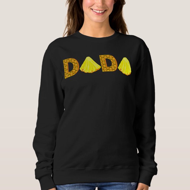 Sudadera Mens Dada Pineapple Aloha Bebe Hawai Hawaii (Anverso)
