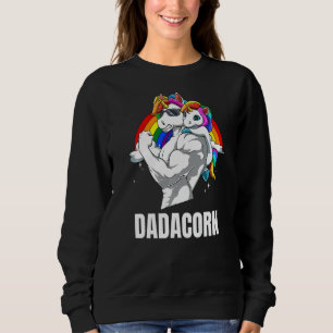 Sudadera Mens Dadacorn Padre Hija Unicornios 1