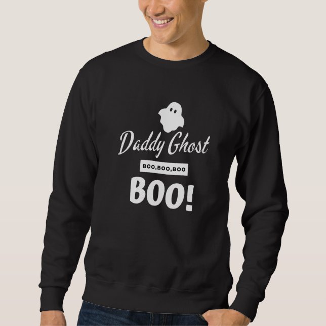 Sudadera Mens Daddy Ghost Halloween (Anverso)