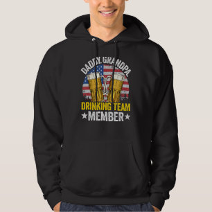 Sudadera Mens Daddy Grandpa Usa Equipo De Bebida Miembro De