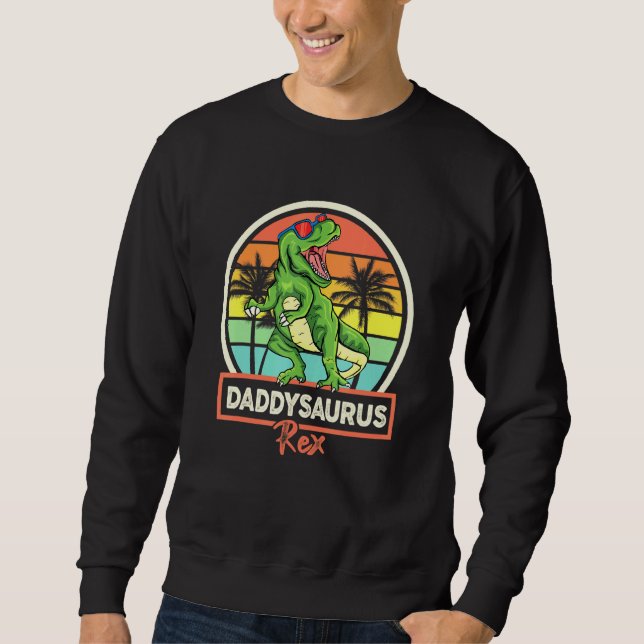 Sudadera Mens Daddysaurus Rex (Anverso)