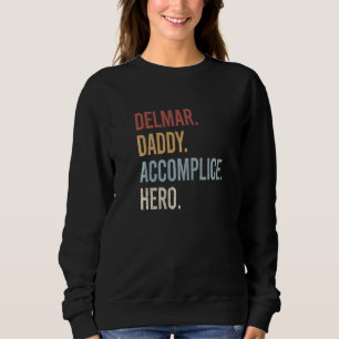 Sudadera Mens Delmar Daddy Accomplice Hero estilo retro Vin