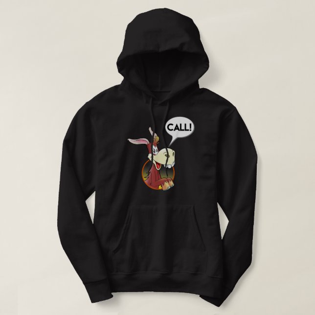 Sudadera Mens Donkey Poker Player - Gracioso regalo de póqu (Diseño del anverso)