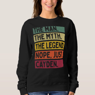 Sudadera Mens El Hombre El Mito La Leyenda No Sólo Cayden