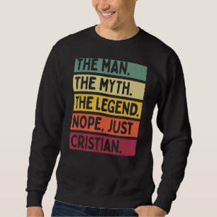 Sudadera Mens El Hombre El Mito La Leyenda No Sólo Cristia