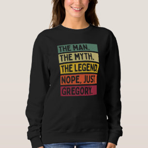 Sudadera Mens El Hombre El Mito La Leyenda No Sólo Gregory