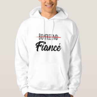 Sudadera Mens Engagement Announcemen Couples Boyfriend Fian
