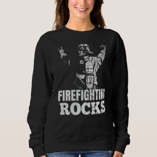 Sudadera Mens Firefighter Firefighting Rocks Fireman Premiu
