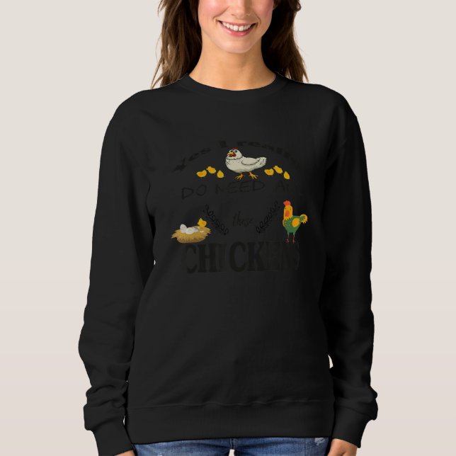 Sudadera Mens Funny Farming Farmer Yes I really do need all (Anverso)