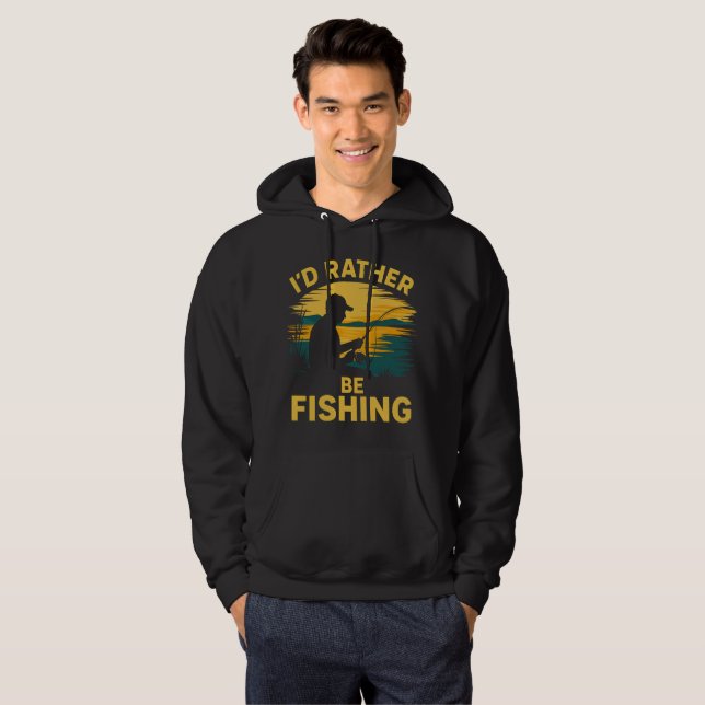 Sudadera Mens funny fishing  (Anverso completo)